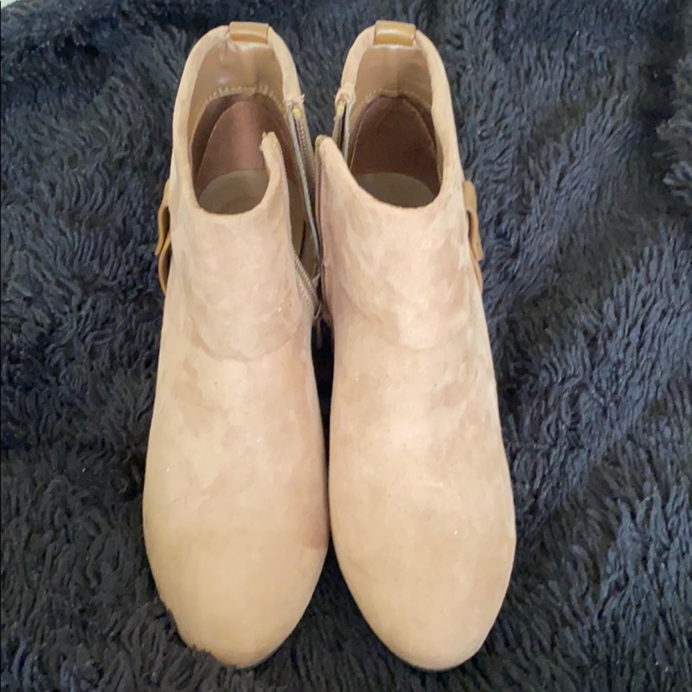 Brand new suede booties